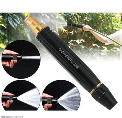 Water Pressure Nozzle Black Gold ABS 3 Spray